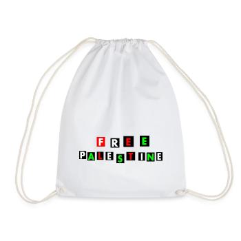 Free palestine - Sac de sport léger - blanc - Devant