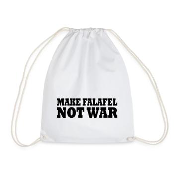 Make falafel not war - Sac de sport léger - blanc - Devant