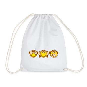 SmileyWorld Les Singes Comme Smileys - Sac de sport léger - blanc - Devant