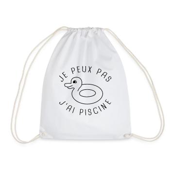 canard piscine - Sac de sport léger - blanc - Devant