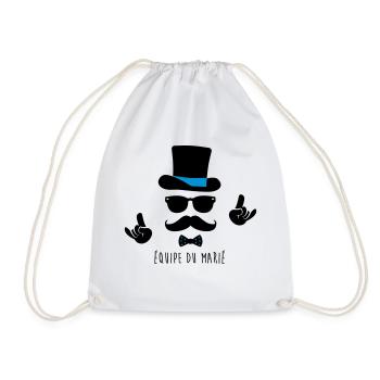 équipe marié - Sac de sport léger - blanc - Devant