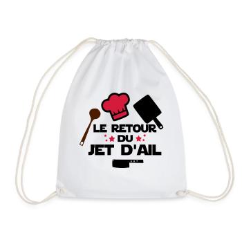 le retour du jet d'ail,citations,chef,cuisine - Sac de sport léger - blanc - Devant