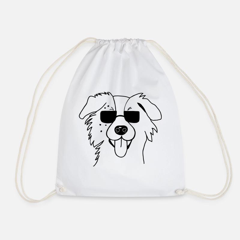 Australian Shepherd Aussie Hund Haustier - Turnbeutel - Weiß