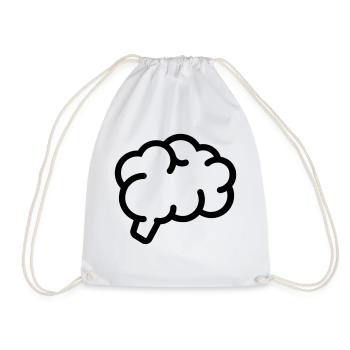 Cerveau, Cerveau, Intelligent, Intelligent - Sac de sport léger - blanc - Devant