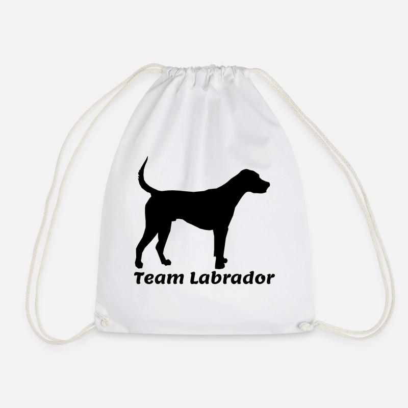 Hund Team Labrador - Turnbeutel - Weiß