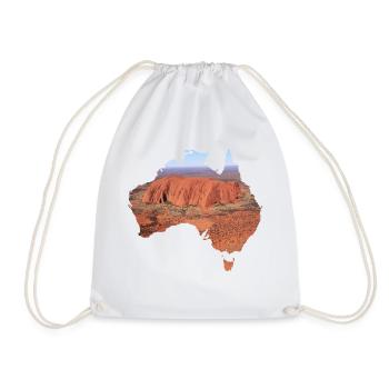 Australia - Drawstring Bag - white - Front