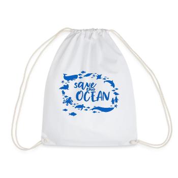 Save the Ocean - Turnbeutel - Weiß - Vorne