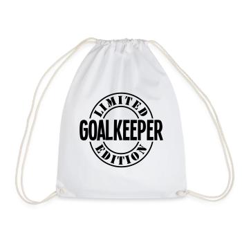 goalkeeper limited edition stamp copy - Drawstring Bag - white - Front