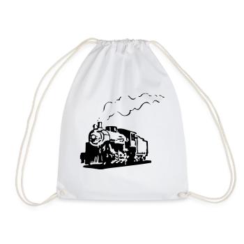 dampflok chemin de fer locomotive roman - Sac de sport léger - blanc - Devant