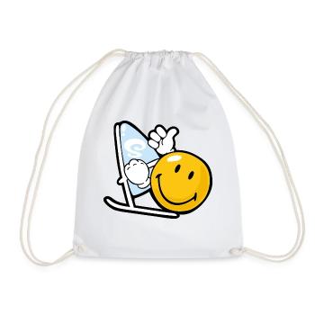 Smiley Windsurfing - Sac de sport léger - blanc - Devant