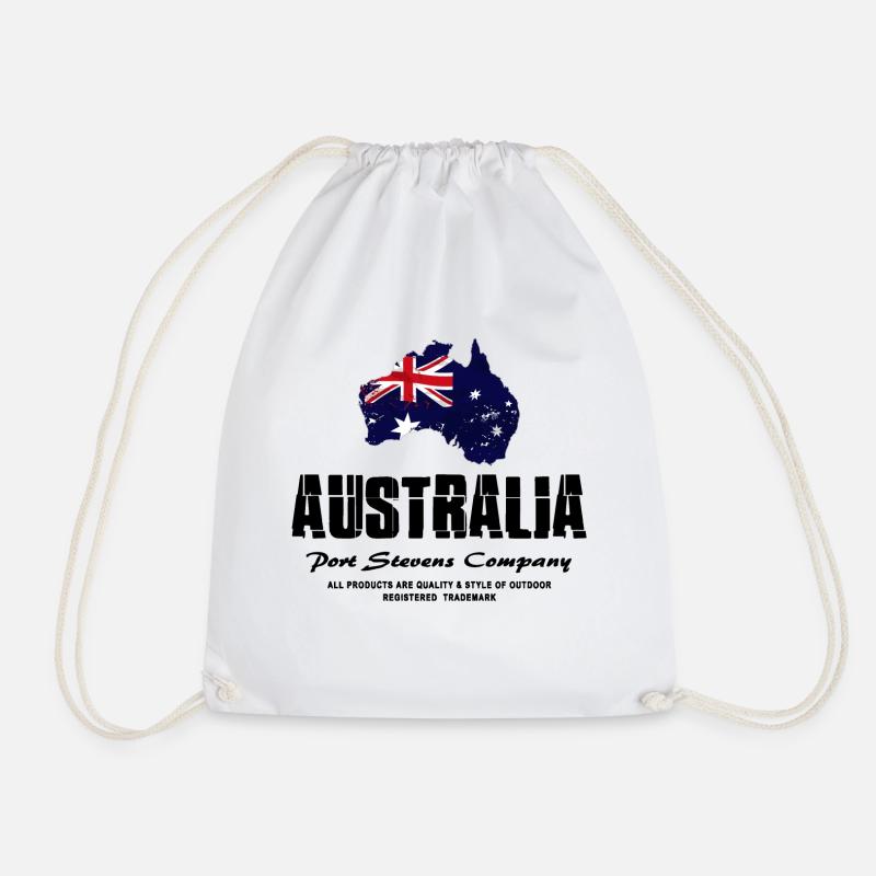 Australia - Australien - Turnbeutel - Weiß