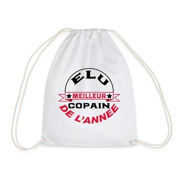 Elu meilleur copain de l'année - Sac de sport léger - blanc - Devant