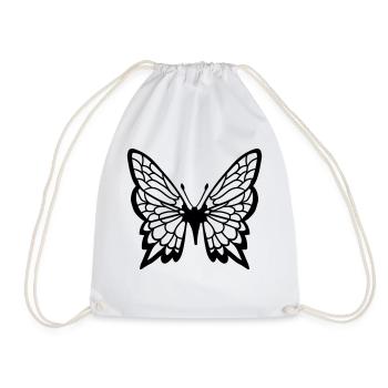 Schoener Schmetterling Design - Turnbeutel - Weiß - Vorne