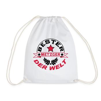 Metzger / Backer / Butcher / Baker / Vati - Drawstring Bag - white - Front