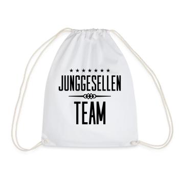 junggesellen team - Turnbeutel - Weiß - Vorne