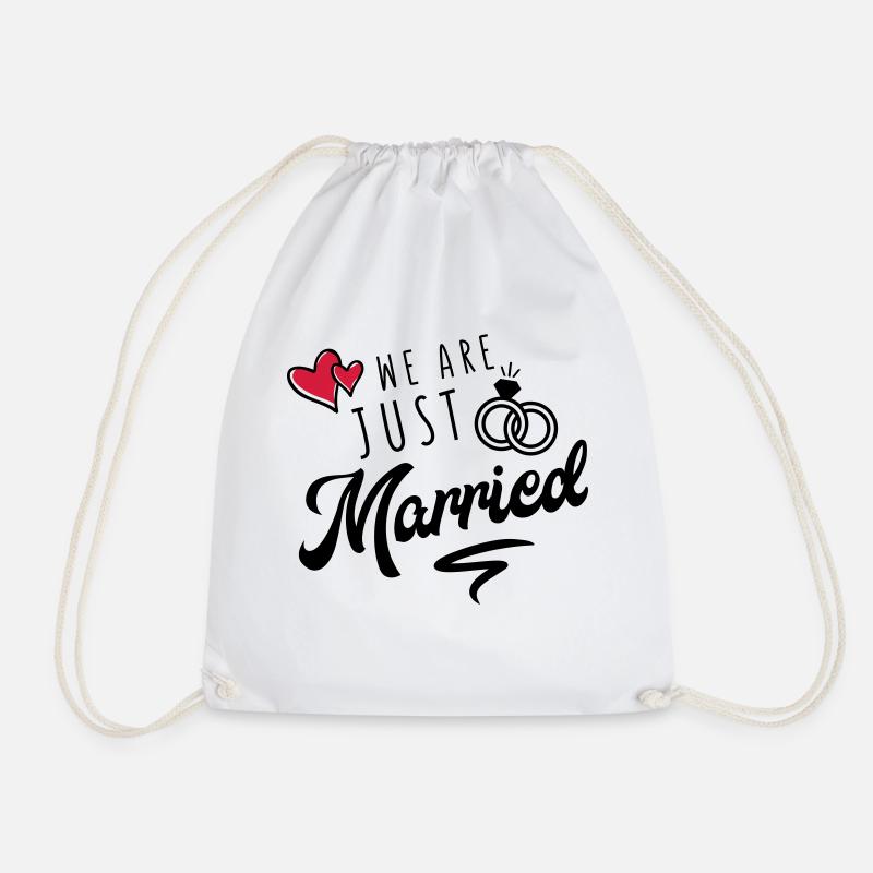 we are just married - Turnbeutel - Weiß