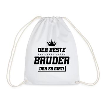 der beste bruder den es gibt - Turnbeutel - Weiß - Vorne