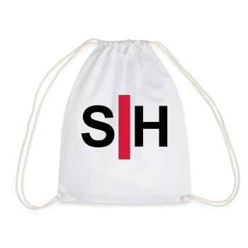 Deaf, hard of hearing, deafness, hearing loss sign - Drawstring Bag - white - Front