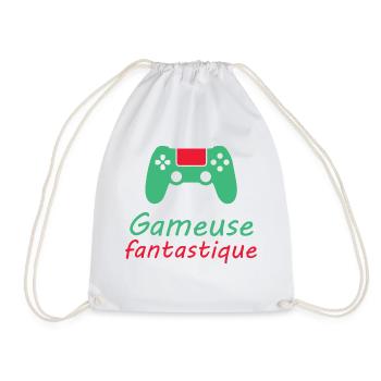 Tshirt femme Gameuse fantastique - Sac de sport léger - blanc - Devant