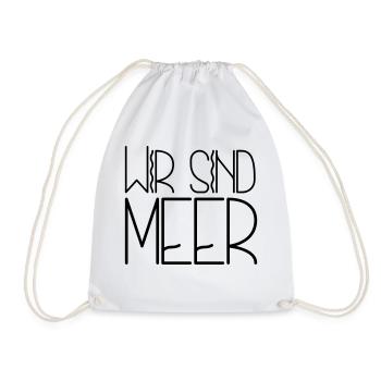 Wir sind meer 1 - Turnbeutel - Weiß - Vorne