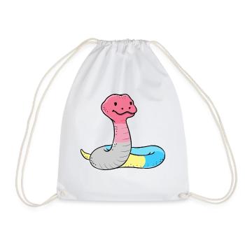 Serpent Genderflux Pride - Sac de sport léger - blanc - Devant