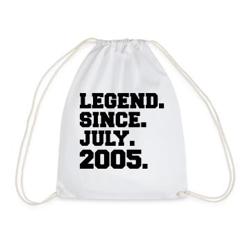 Born in July 2005 - Drawstring Bag - white - Front