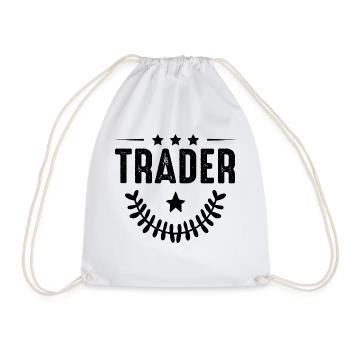 Trader profession - Drawstring Bag - white - Front