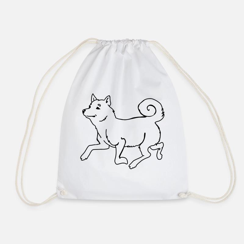 Shiba Inu - Turnbeutel - Weiß