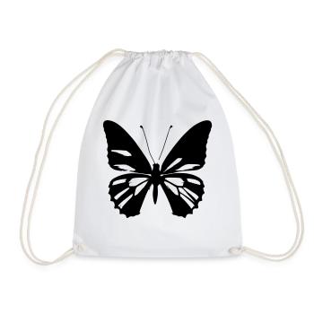 Butterfly Nature Butterflies Vector 5 - Drawstring Bag - white - Front