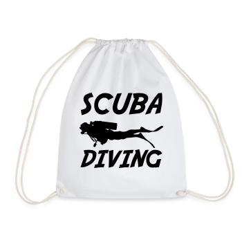 Scuba Diving - Drawstring Bag - white - Front