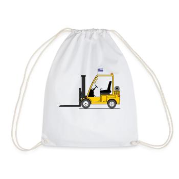 Stapler Griechenland Flagge - Turnbeutel - Weiß - Vorne