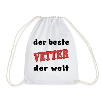 Der beste VETTER COUSIN der welt - Sac de sport léger - blanc - Devant