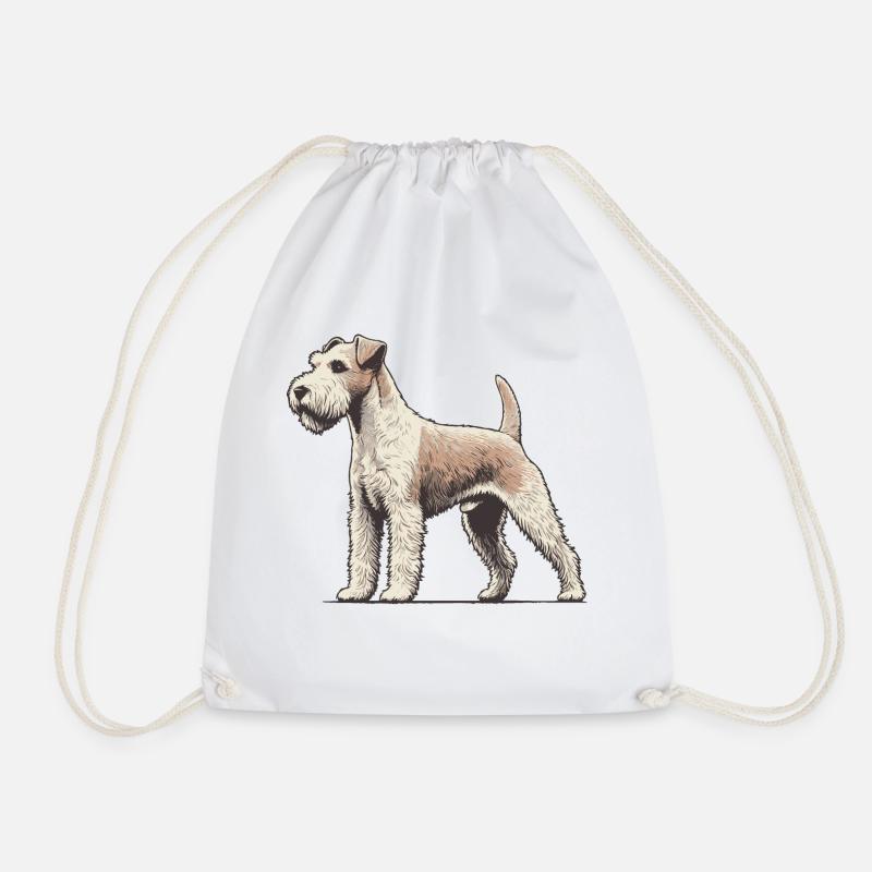 Terrier - Drawstring Bag - white