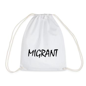 Migrant - Sac de sport léger - blanc - Devant