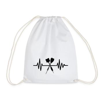 Fléchettes Fléchettes Fléchettes Joueur Heartbeat - Sac de sport léger - blanc - Devant