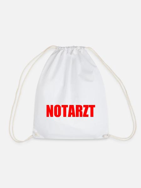 Notarzt - Turnbeutel - Weiß