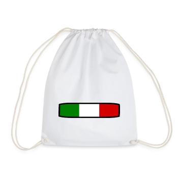 Italien flagge - Turnbeutel - Weiß - Vorne