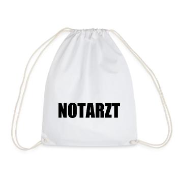 Notarzt - Turnbeutel - Weiß - Vorne