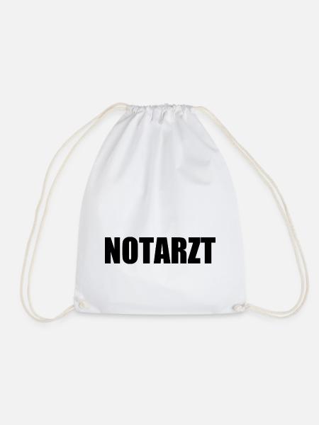 Notarzt - Turnbeutel - Weiß