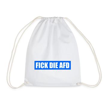 Fick die afd - Turnbeutel - Weiß - Vorne
