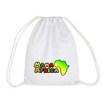 Africa - Mama Africa - Mama Africa 1 - Drawstring Bag - white - Front