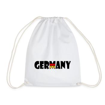 Germany - Deutschland - Turnbeutel - Weiß - Vorne