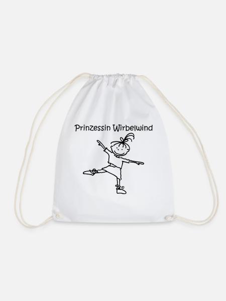 Prinzessin Wirbelwind - Turnbeutel - Weiß