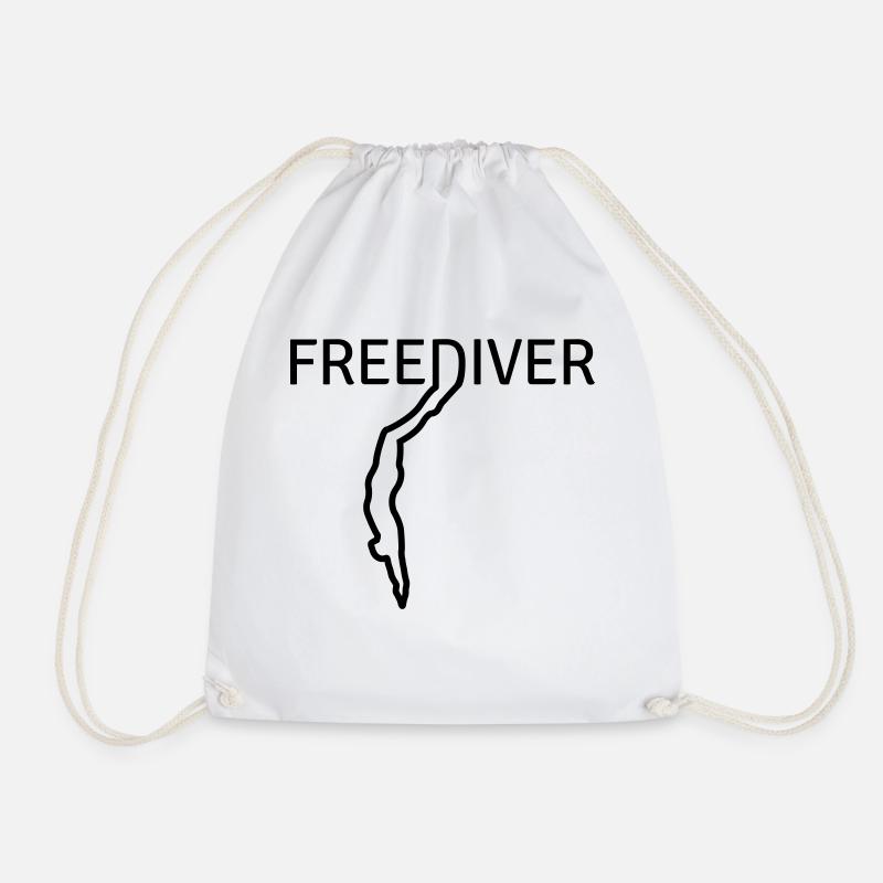 Freediver - Turnbeutel - Weiß