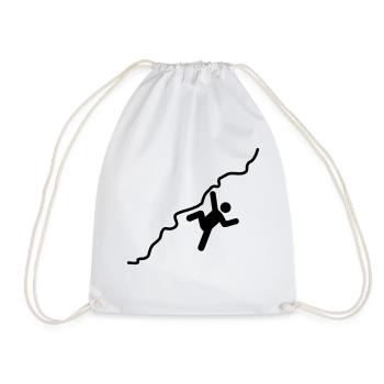 mountaineering - Drawstring Bag - white - Front