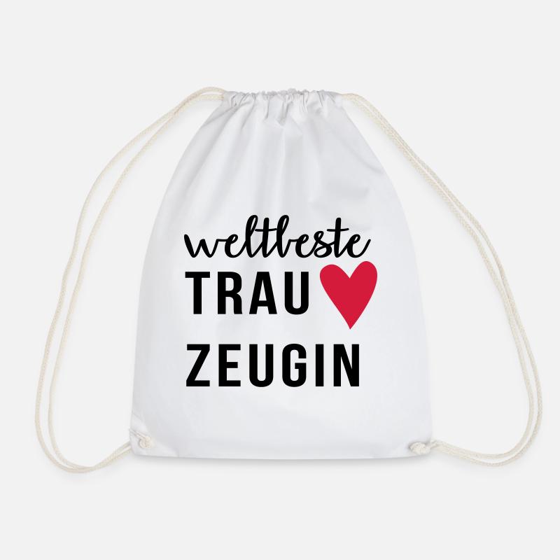 Weltbeste Trauzeugin - Turnbeutel - Weiß
