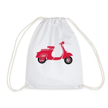 Scooter - Drawstring Bag - white - Front