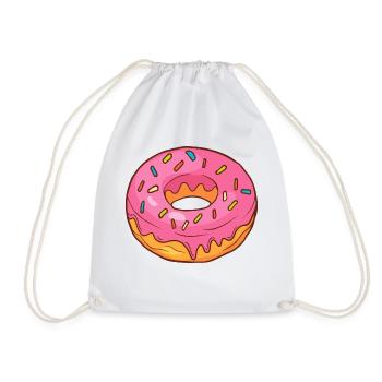 Donuts Confiserie Cookie Tart Cake Pies - Drawstring Bag - white - Front