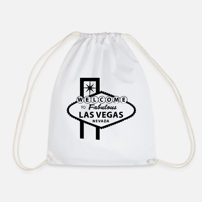 Las Vegas - Drawstring Bag - white