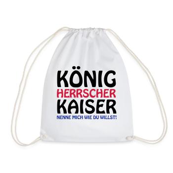 koenig_kaiser3 - Turnbeutel - Weiß - Vorne